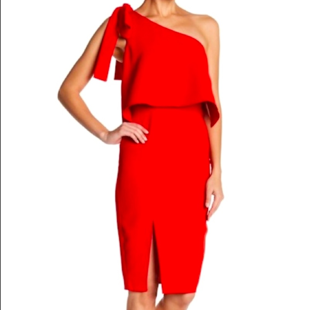 Minuet One Shoulder Cocktail Dress NWT Medium